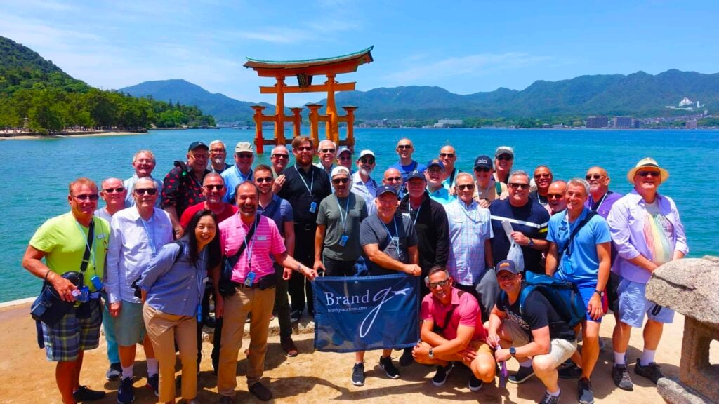Travelers exploring Japan with Brand g Vacations