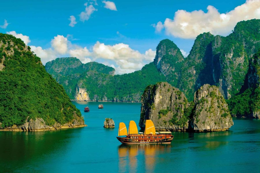 Vietnam & Cambodia (1) Ha Long Bay Junk Boat Vietnam & Cambodia (1) Ha Long Bay Junk Boat